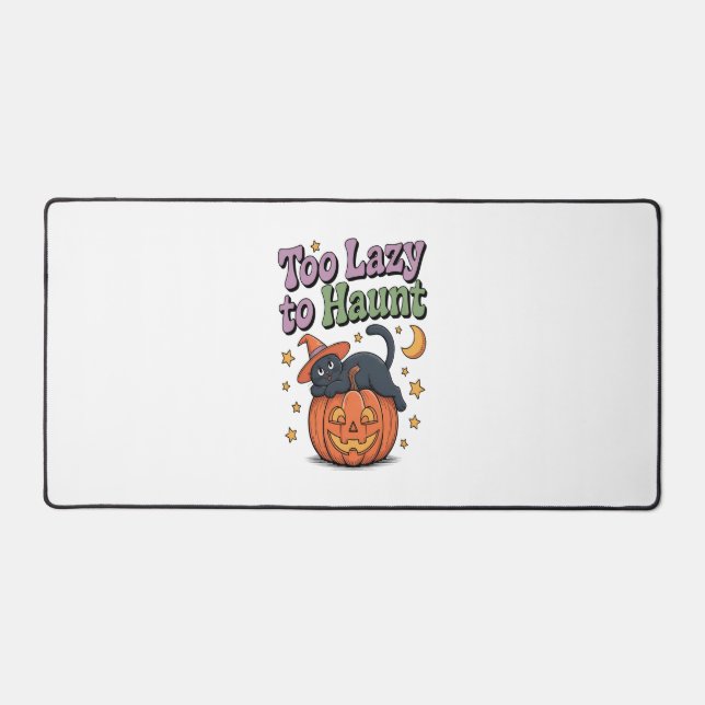 Halloween Lazy Ghost Schreibtischunterlage (Vorderseite)