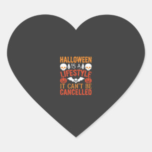 Halloween-Lebensstil Fledermaus-Kürbis-Typografie- Herz-Aufkleber