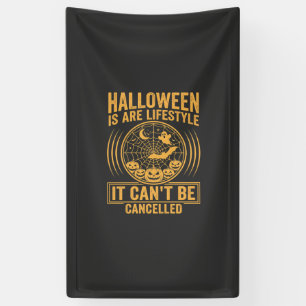 Halloween-Lebensstil Fledermaus Spinnennetz Design Banner