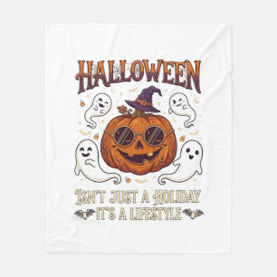 Halloween-Lebensstil-Kürbis-Sonnenbrille-Hexenhut Fleecedecke