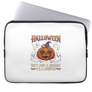 Halloween-Lebensstil-Kürbis-Sonnenbrille Hexenhut  Laptopschutzhülle