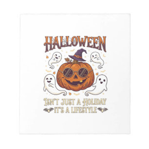 Halloween-Lebensstil-Kürbis-Sonnenbrille Hexenhut  Notizblock