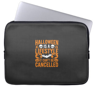 Halloween-Lebensstil Spooky Fledermaus-Kürbis-Desi Laptopschutzhülle
