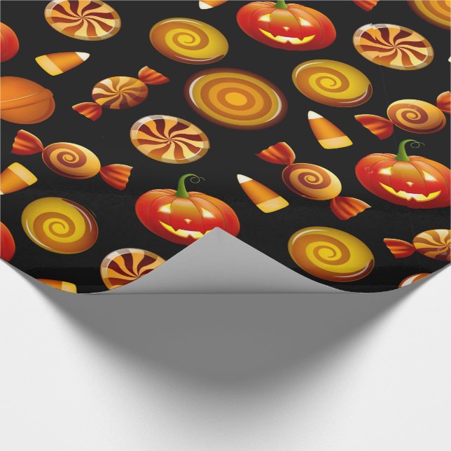 Halloween Leckerei glänzendes Papier, 30" x 6' Geschenkpapier (Ecke)