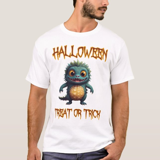 Halloween-Leckerei oder Trick T-Shirt (Vorderseite)