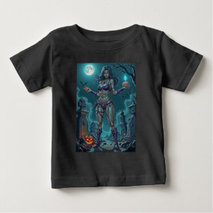Halloween Leckerei oder Zombie Girlfriend w Brains Baby T-shirt