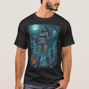 Halloween Leckerei oder Zombie Girlfriend w Brains T-Shirt