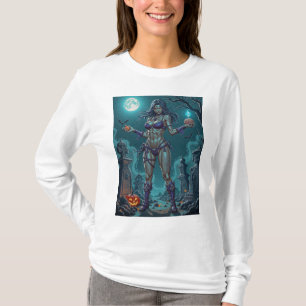 Halloween Leckerei oder Zombie Girlfriend w Brains T-Shirt