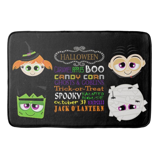 Halloween-Leckereien Badematte (Vorderseite)