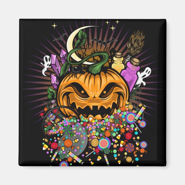 Halloween-Leckereien Magnet (Vorne)