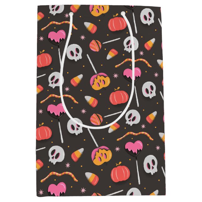 Halloween-Leckereien Mittlere Geschenktüte (Vorderseite)