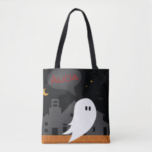 Halloween-Leckereien-Tasche niedlicher Geist perso Tasche