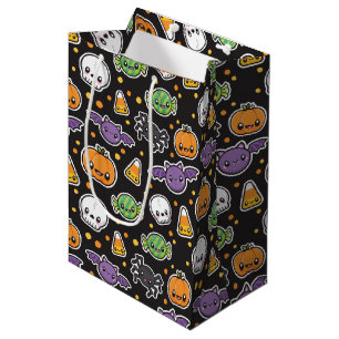Halloween-Leckereimuster-Geschenktasche Mittlere Geschenktüte