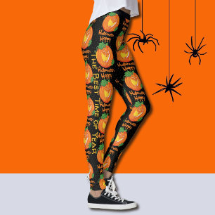 Halloween Leggings Custom Laughkin Pumpkin