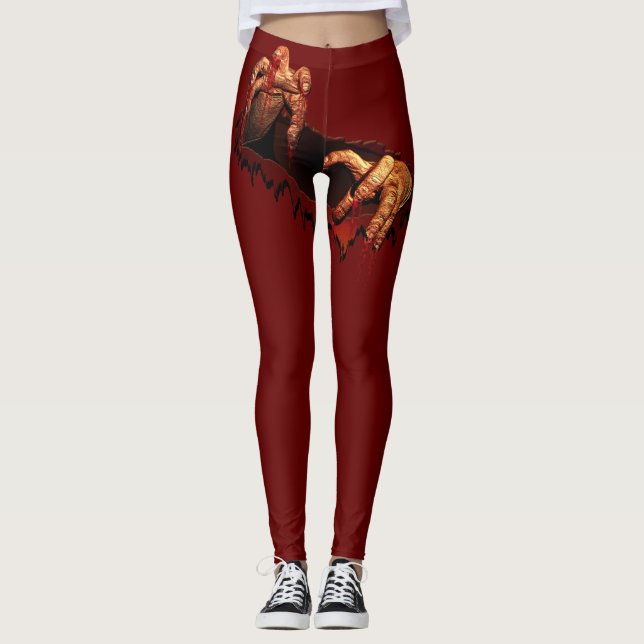 Halloween Leggings Déplaisants Leggings Zombie (Devant)