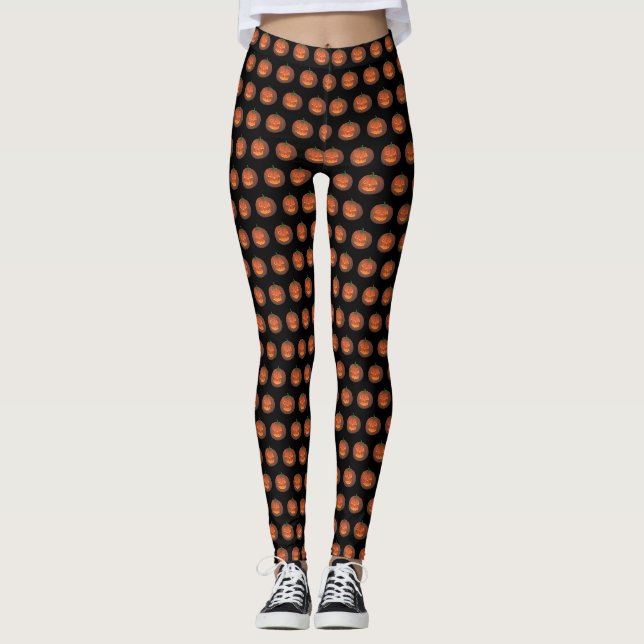 Halloween Leggings Fun Pumpkin Leggings (Vorderseite)