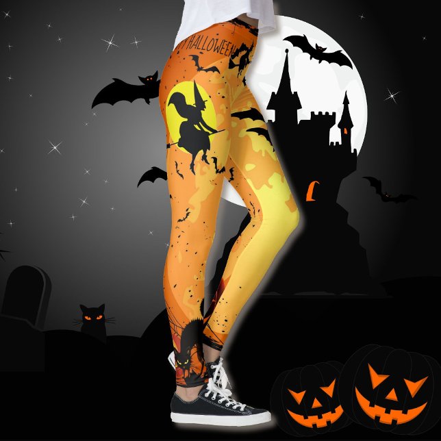 Halloween Leggings Hexen-Flechtspinnen Oh mein! (Von Creator hochgeladen)