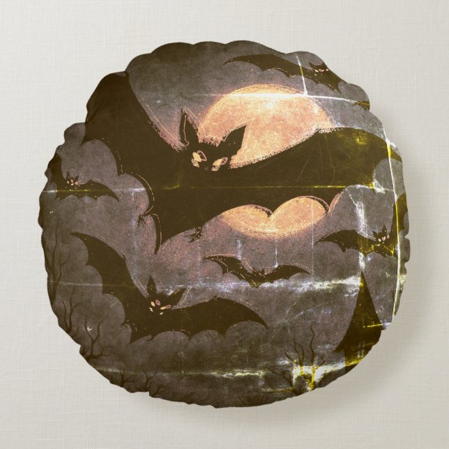 Halloween Leggings Rundes Kissen (Vorderseite)