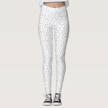 HALLOWEEN LEGGINGS SCHWARZE SPIDER AUF WEISEN LEGG