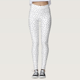 HALLOWEEN LEGGINGS SCHWARZE SPIDER AUF WEISEN LEGG