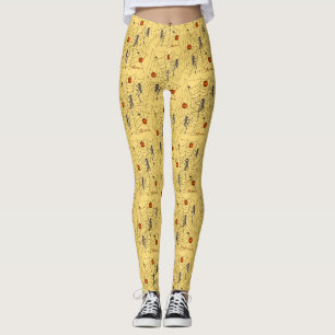 Halloween Leggings Skeletons, Web, Citrouille