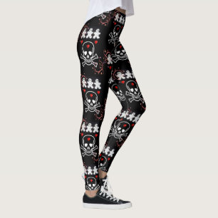 Halloween Leggings, Skull Leggings