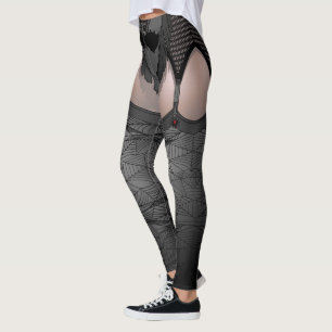 Halloween Leggings Vampire Kostüme Stickereien