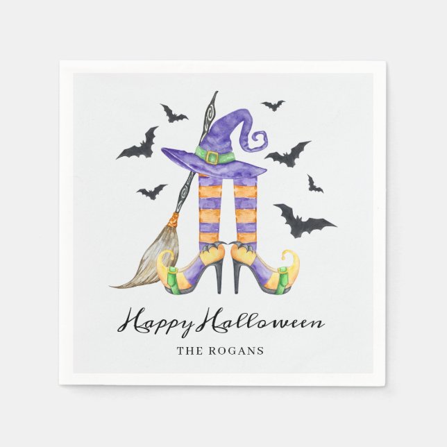 Halloween Legs and Hat Serviette (Vorderseite)