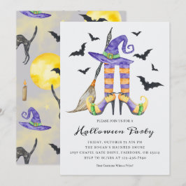 Halloween-Legs und -Party Einladung