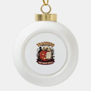 Halloween-Lehrer-Gehirn-Magie Keramik Kugel-Ornament