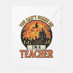Halloween-Lehrer Vintage Lustig Gruselig Schule De Fleecedecke