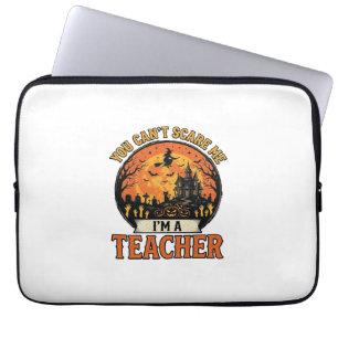 Halloween-Lehrer Vintage Lustig Gruselig Schule De Laptopschutzhülle