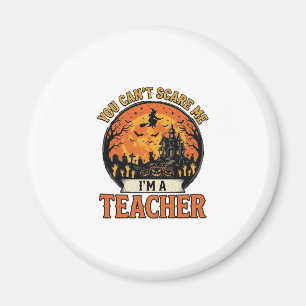 Halloween-Lehrer Vintage Lustig Gruselig Schule De Magnet