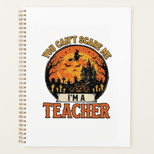 Halloween-Lehrer Vintage Lustig Gruselig Schule De Planer