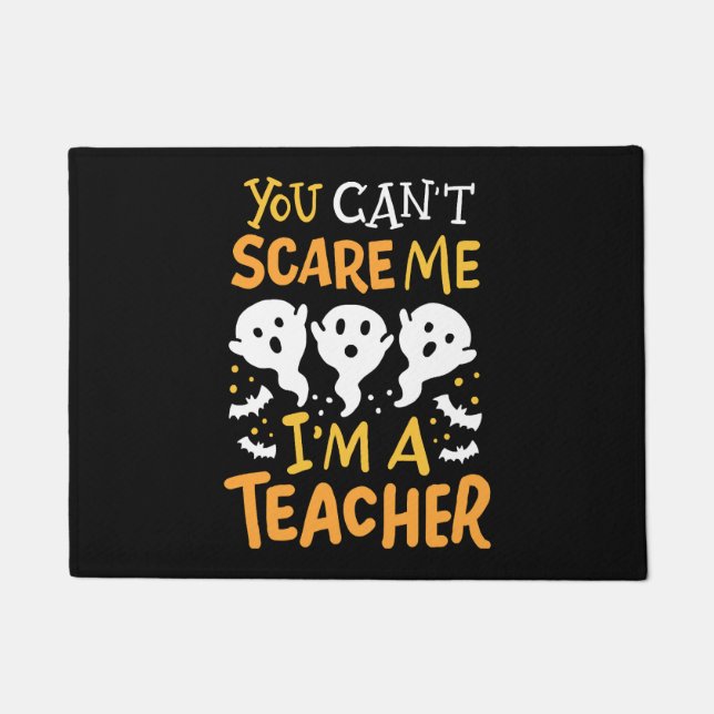 Halloween-Lehrerin Fußmatte (Vorderseite)