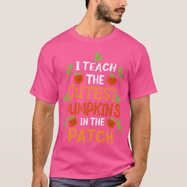 Halloween-Lehrerin Halloween-Kostüm lustig T-Shirt (Vorderseite)