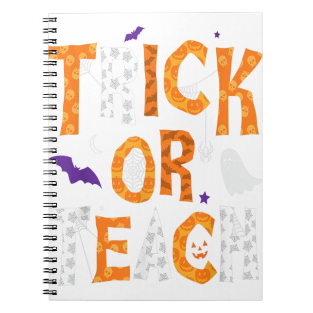 Halloween-Lehrerin Notizblock (Vorderseite)