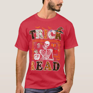 Halloween-Lehrerin, Trick Buch Lover - Geschenklib T-Shirt