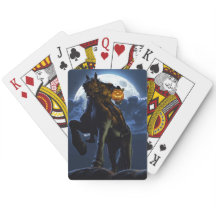 Halloween - les cartes de jeu de cavalier sans