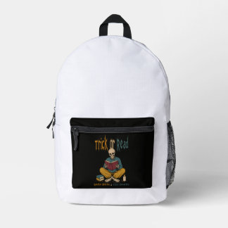 Halloween Lesebuchliebhaber Bedruckter Rucksack
