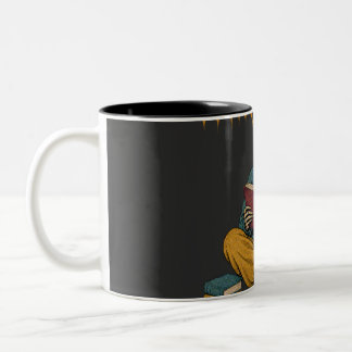 Halloween Lesebuchliebhaber Zweifarbige Tasse