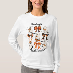 Halloween "Lesen ist 'spook-takulär'" Geister stel T-Shirt