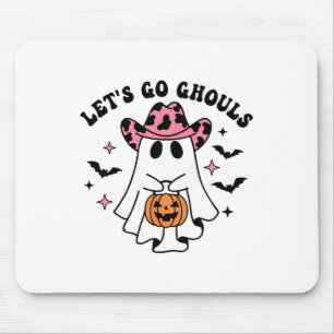 Halloween Let's Go Ghouls Ghost Retro Kostüm Wome Mousepad
