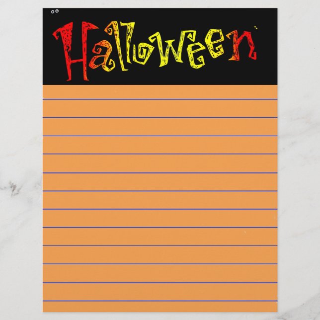 Halloween Letterhead (Vorderseite)