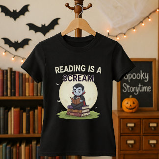 Halloween Librarian Reading ist ein Schrei T-Shirt