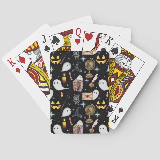 Halloween Library Playing Cards Spielkarten (Rückseite)