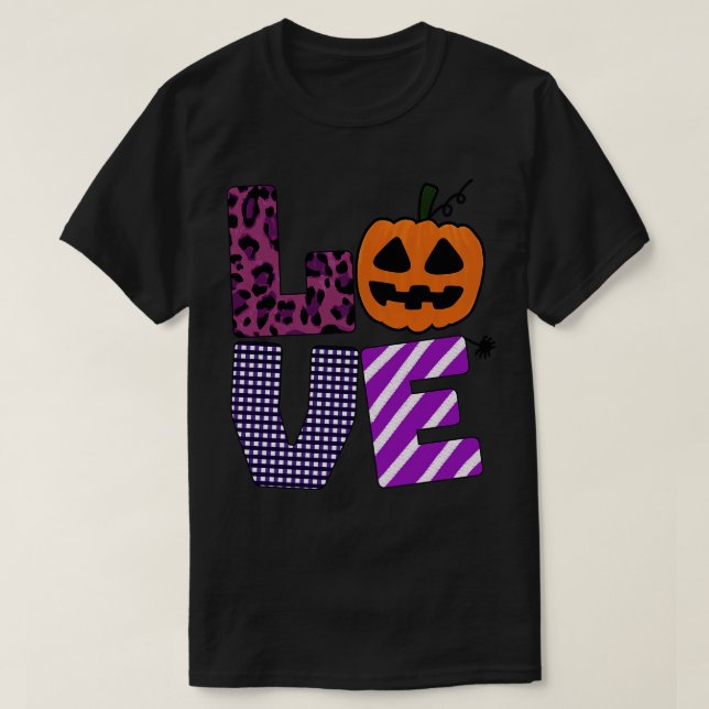 halloween Liebe T-Shirt (Design vorne)