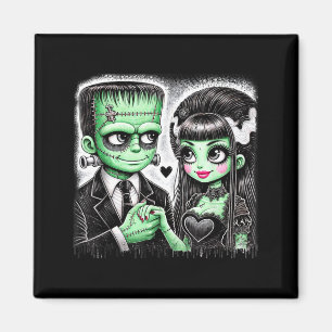 Halloween-Liebhaber Frankenstein-Skelett für Männe Magnet