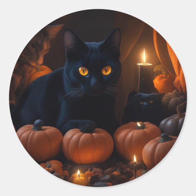Halloween-Liebhaber Runder Aufkleber (Vorderseite)