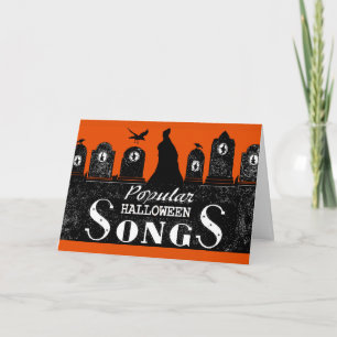Halloween-Lieder Karte